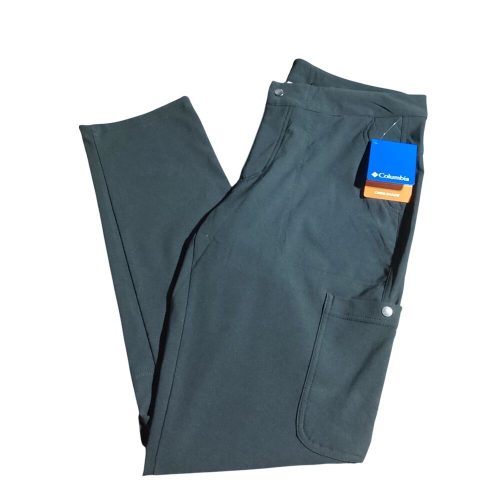 Columbia Womens Black Straight Leg Omni-shade Pants 12